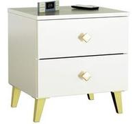 Table de chevet AKORD MOBI Cachemire 40 cm 2 tiroirs façade Cachemire 40x37x43 cm Cachemire