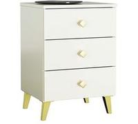 Table de chevet AKORD MOBI Cachemire 40 cm 3 tiroirs façade Cachemire 40x37x58 cm