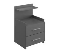 Table de chevet Alpin, 40x62cm, Anthracite, Vicco 36755