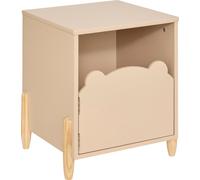 Table de chevet Atmosphera, table d'appoint, beige, dimensions 33x36x40 cm, pour chambre d'enfant