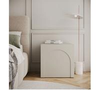 Table de chevet avec découpe en arc - ARKADIA - 50 cm - gris cachemire