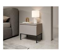 Table de chevet - BEMMI - taupe (gris-beige)