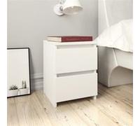 Table de chevet Blanc 30 x 30 x 40 cm Bois d ingénierie Blanc G