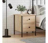 vidaXL Table de chevet chêne sonoma 40x42x50 cm bois d'ingénierie 825985