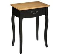 Table de chevet ""Chrysa"" noir H65 5cm - Atmosphera Créateur d'intérieur