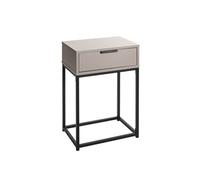 PEGANE Table de Chevet Console 1 tiroir Coloris Cachemire avec Structure métal Noir - Longueur 40 x Profondeur 28 x Hauteur 60 cm