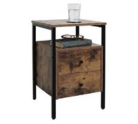 Table de chevet, console, commode, table d'appoint, 2 tiroirs