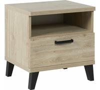 Table de chevet DANAÉ – 1 tiroir + 1 niche – Chêne clair – Chambre bébé et enfant