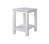 Table de chevet en bois blanc