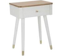 Mauro Ferretti - Chevet Matera en bois avec tiroir 45 x 32 x 62 cm Blanc