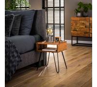 Table de chevet en bois massif MANIGLIA 1 niche