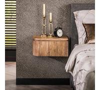 Table de chevet en bois massif ONDA GEMELLA 1 tiroir (lot de 2)