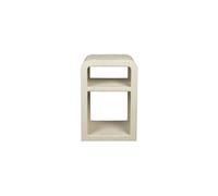 Table de chevet en marbre beige Veda