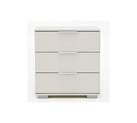 Table de chevet enfant de 3 tiroirs coloris blanc - Dim : L.52 x H.58 x P.38 cm - -