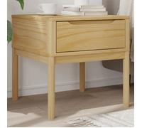 Table de chevet FLORO marron cire 55x55x54 cm pin massif