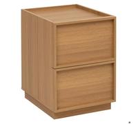 5five Table de chevet Framy en bois 2 tiroirs 54 cm Marron