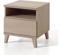 Table de chevet LOUISE – 1 tiroir + 1 niche – Chêne River Oak