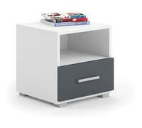 Table de Chevet Mims tiroir gris Rouge G