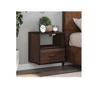 Table de chevet murale chêne marron 40x31x39,5 cm, armoire, table d'appoint, armoire de lit, armoire de chevet, table 848742