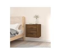 Table de chevet murale Chêne marron 50x36x47 cm816863