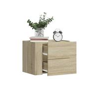 vidaXL Table de chevet murale – Chêne sonoma 45x30x35 cm