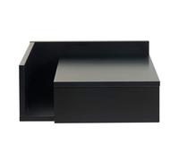 Table de chevet murale noire avec tiroir NASTY
