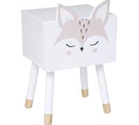 Table de chevet pour enfants LISEK avec pieds en pin, 53 cm