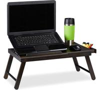 Table de chevet pour ordinateur portable, table de chevet rabattable, support pour ordinateur portable, table de lit - Table de chevet rabattable avec pieds repliables 25 x 60 x 35 cm