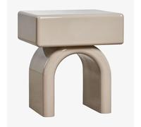 Table de chevet rectangulaire 50x40 cm en MDF Volire Moka Brown