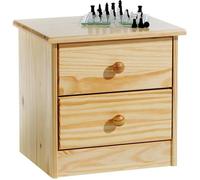 Table de chevet RONDO pin massif vernis naturel