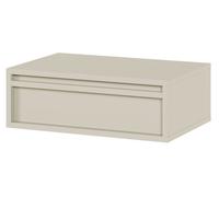 Table de chevet - SELSEY - EVO - 50 x 34 x 17 cm - suspendue - grège
