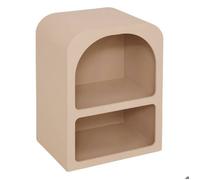 Table de chevet 2 niches SOLEYA - Beige