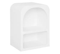 Atmosphera – Table de chevet Soleya 2 niches H55 cm Blanc