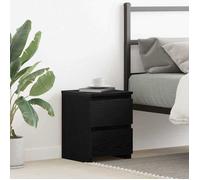 Table de chevet - SUIKUN - Armoire de lit - BONNIE® avec tiroirs en chêne noir 30x30x40 cm qsos73801