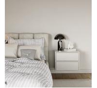 Table de chevet suspendue - avec 2 tiroirs - FRAMME -- blanc - 50 cm