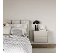 SELSEY - Table de chevet FRAMME - 50 cm - Gris Cachemire