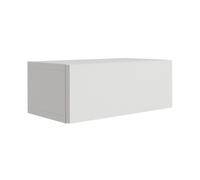 Table de chevet suspendue avec tiroir - façade lisse - blanc, 40 x 20 x 16 cm