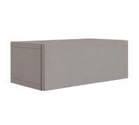 Table de chevet suspendue avec tiroir - façade lisse - brun caramel, 40 x 20 x 16 cm