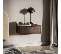 Table de chevet suspendue - avec tiroir - HEGGERS - Chêne dunin - 45 cm