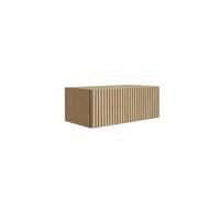 Table de chevet suspendue, chêne huilé MDF, 40 x 21,6 x 16 cm