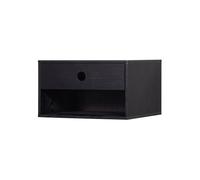 Table de chevet suspendue MDF noir Nancy