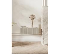 Table de chevet suspendue - VELDIO - 50 cm - grège