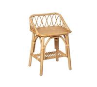 Table de chevet / Table de nuit enfant en rotin - Longueur 37 x Profondeur 30 x Hauteur 56 cm --