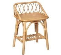 Pegane Chevet enfant en rotin - Beige
