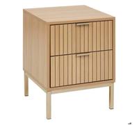 Paris Prix – Table de chevet "Tasso" – 2 tiroirs – 5 five simply smart