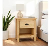 IDIMEX Table de Chevet Tilly H 50 cm en Bois Massif Finition laquée avec 1 tiroir et 1 étagère Table de Nuit Meuble de Rangement pour Chambre Style Moderne