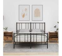 Table de chevet VidaXL 2 pcs Bois ancien 40 x 35 x 47,5 cm - 1 tiroir, style contemporain