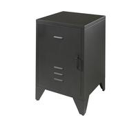 Table de chevet - VIPACK - Bronxx - Noir - Industriel - Loft