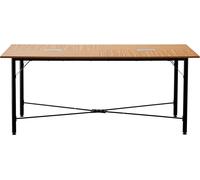 Table de conférence, 1800 mm Table de réunion de bureau pour 6 à 8 personnes, bureau de séminaire rectangulaire moderne avec pieds métalliques, bureau de réunion idéal pour le bureau, la salle de conf