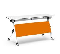 Table de conférence modulable avec roulettes - Design pliable peu encombrant - 139,7 x 61 x 76,2 cm - Idéal pour les réunions de bureau, les sessions de formation et les espaces de collaboration